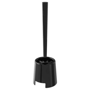Toilet Brush with Holder Stand, (Pack of 1, Black)