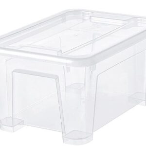 SAMLA Storage Box with Lid, Transparent 28x20x14 cm/5 (Pack of 1)