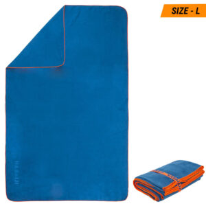 Microfiber Towel, Large Size, 80cm x 130cm, Blue Color (Pack Of 1)