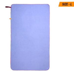 Microfiber Towel, Large Size, 80cm x 130cm, Light Purple (Pack Of 1)