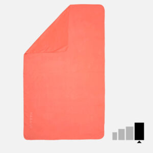 Microfiber Towel, Large Size, 80cm x 130cm, Orange Color (Pack Of 1)