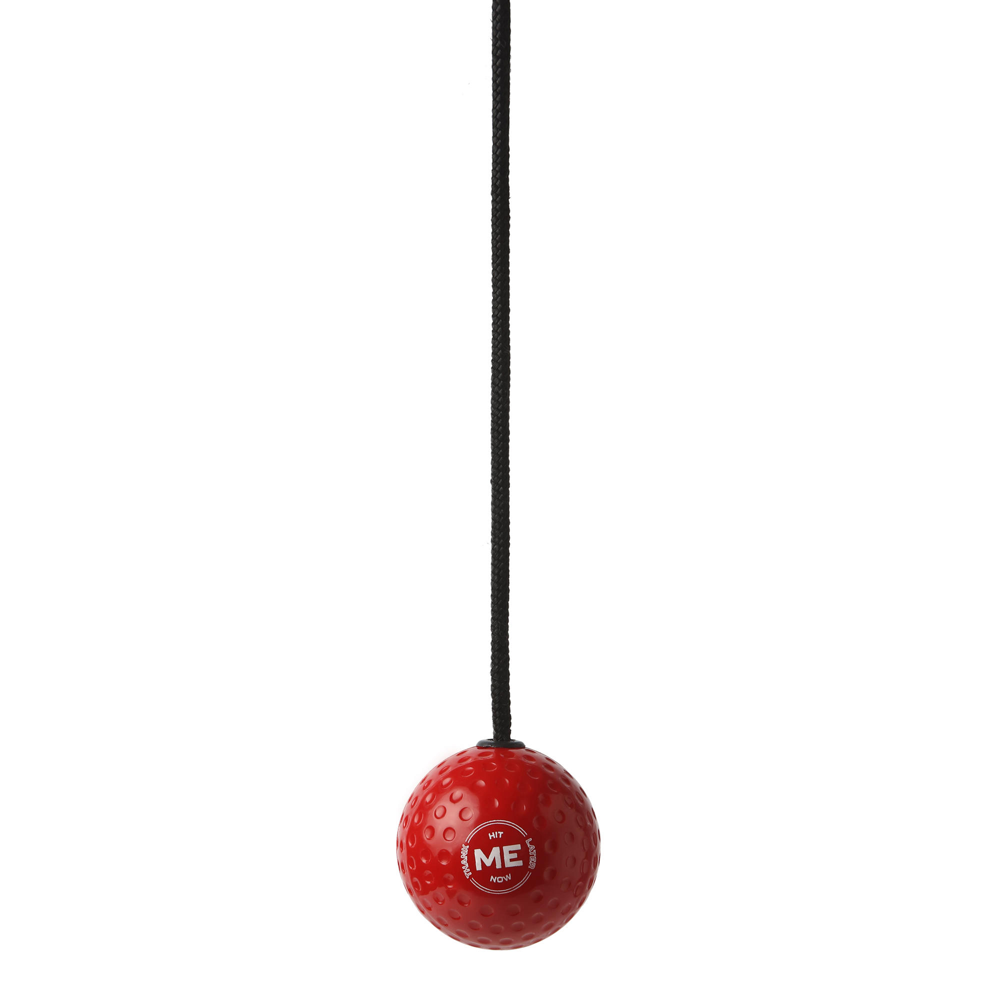 Hanging Tennis Ball Cricket Practice, Practice Ball with Rope Indoor & Outdoor Training, FLX Cricket Ball, Self Playing Tennis Ball (Pack of 1, Red) - Image 3