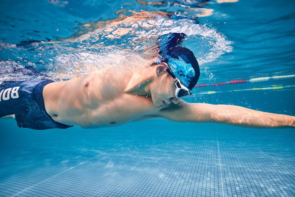 Silicone Swimming Cap for Adults, Swimming Cap Long Hair, Swimming Pool Cap, Size L, (Pack Of 1) (Multicolor) - Image 5